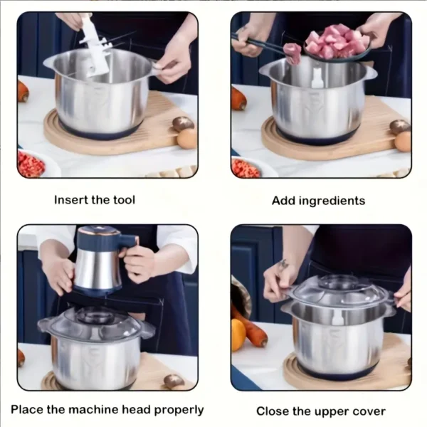 Moedor de Aço Inoxidável 3L - Imagem 3