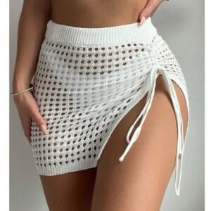Saida de Praia Saia Crochê Tricot