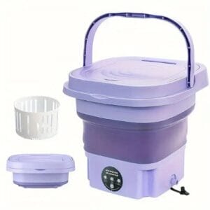 Máquina de Lavar e Secar Portátil Dobrável